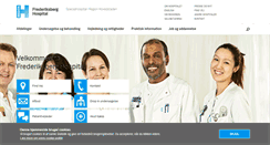 Desktop Screenshot of frederiksberghospital.dk